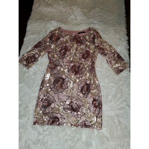Ark & Co Sequin Sparkle 3/4 Sleeve Dress (NWT)
